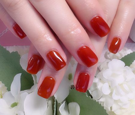 Cenbless　成増フェイシャル＆ネイルサロン　シースルーで魅せる秋色ワンカラーネイル♪