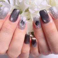 成増徒歩3分のフェイシャルエステ・ネイルサロン ビューティスタジオCenbless(センブレス) ブラックで魅せる大人の艶感♪バースデーネイル!