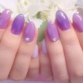 成増徒歩3分のフェイシャルエステ・ネイルサロン ビューティスタジオCenbless（センブレス）　ライラックが映える上品ワンカラー♪特別な日にふさわしいパープルネイル