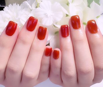 Cenbless　成増フェイシャル＆ネイルサロン　シースルーで魅せる秋色ワンカラーネイル♪