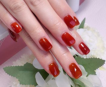 Cenbless　成増フェイシャル＆ネイルサロン　シースルーで魅せる秋色ワンカラーネイル♪