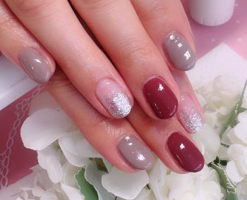Cenbless　成増フェイシャル＆ネイルサロン　ご新規さまのシンプルスモーキーネイル