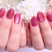 Cenbless　成増フェイシャル＆ネイルサロン　シアーワインの品ある輝きで仕上げるワンカラーネイル