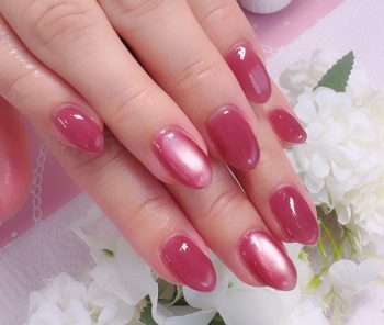 Cenbless　成増フェイシャル＆ネイルサロン　シアーワインの品ある輝きで仕上げるワンカラーネイル