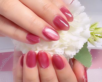 Cenbless　成増フェイシャル＆ネイルサロン　シアーワインの品ある輝きで仕上げるワンカラーネイル