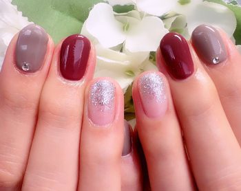 Cenbless　成増フェイシャル＆ネイルサロン　ご新規さまのシンプルスモーキーネイル