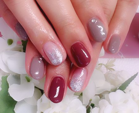 Cenbless　成増フェイシャル＆ネイルサロン　ご新規さまのシンプルスモーキーネイル