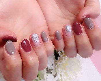 Cenbless　成増フェイシャル＆ネイルサロン　ご新規さまのシンプルスモーキーネイル