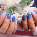 成増徒歩3分女性限定サロン|フェイシャル・プラズマ・ネイル ビューティスタジオCenbless(センブレス) 冬を先取り!雪の結晶がきらめく偏光ブルーネイル♪