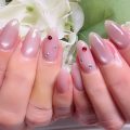 Cenbless 成増フェイシャル&ネイルサロン ロックから一転。チュールな清楚系クリスマスネイル♪