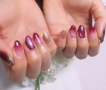 Cenbless　成増フェイシャル＆ネイルサロン　深いワインが凛と艶めく。冬をまとうシックな大人ネイル