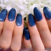 Cenbless　成増フェイシャル＆ネイルサロン　深みブルーが印象的。オリジナル持ち込みマグネットネイル♪