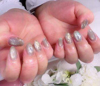 Cenbless　成増フェイシャル＆ネイルサロン　人気の冬ネイルデザイン！寒色系微粒子マグネットネイル