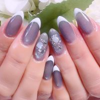 Cenbless 成増フェイシャル&ネイルサロン マグネットベースに雪の結晶&シェル!贅沢フレンチネイル♪