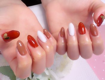 Cenbless　成増フェイシャル＆ネイルサロン　大人ブラウンで楽しむ。さりげないバレンタインネイル♪