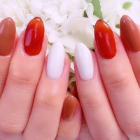 Cenbless　成増フェイシャル＆ネイルサロン　大人ブラウンで楽しむ。さりげないバレンタインネイル♪