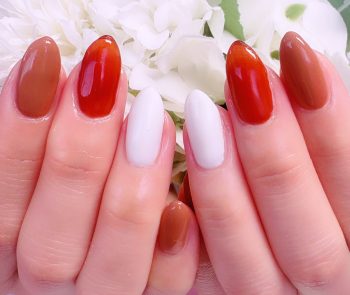 Cenbless　成増フェイシャル＆ネイルサロン　大人ブラウンで楽しむ。さりげないバレンタインネイル♪