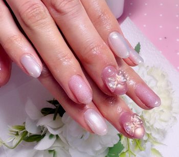 Cenbless　成増フェイシャル＆ネイルサロン　母娘で楽しむ♪やさしいピンクのバレンタインネイル