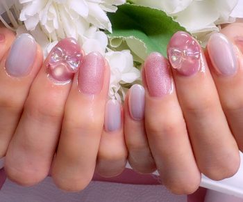 Cenbless　成増フェイシャル＆ネイルサロン　母娘で楽しむ♪やさしいピンクのバレンタインネイル