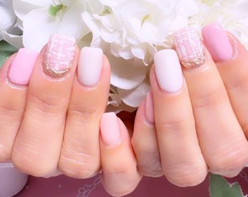 成増徒歩3分のフェイシャルエステ・ネイルサロン ビューティスタジオCenbless（センブレス）　上品さと華やかさを纏う、大人のツィードネイル♪