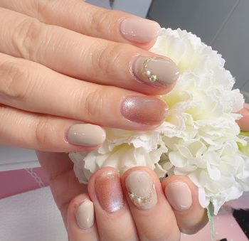 Cenbless 成増フェイシャル&ネイルサロン やわらかベージュで叶える春フォーマルネイル