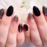 成増徒歩3分のフェイシャルエステ・ネイルサロン ビューティスタジオCenbless（センブレス）　漆黒で魅せる。大人のためのステージネイル♪