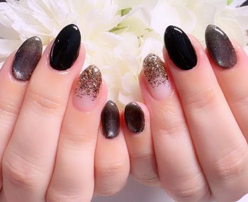 成増徒歩3分のフェイシャルエステ・ネイルサロン ビューティスタジオCenbless（センブレス）　漆黒で魅せる。大人のためのステージネイル♪