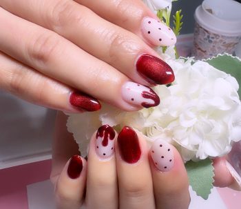 成増徒歩3分のフェイシャルエステ・ネイルサロン ビューティスタジオCenbless（センブレス）　遊び心たっぷり。大人可愛いバレンタインネイル♪