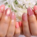 Cenbless 成増フェイシャル&ネイルサロン 春色コーラル♪上品フォーマルネイル