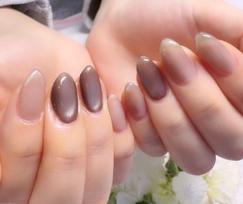 Cenbless　成増フェイシャル＆ネイルサロン　新年度の初挑戦カラー♪シースルーブラウンネイル