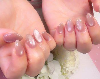 成増徒歩3分のフェイシャルエステ・ネイルサロン ビューティスタジオCenbless(センブレス)うる艶透明感♪微粒子マグネットワンカラーネイル