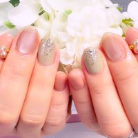 成増徒歩3分のフェイシャルエステ・ネイルサロン ビューティスタジオCenbless(センブレス) 節目の春に♪上品ベージュのフォーマルネイル