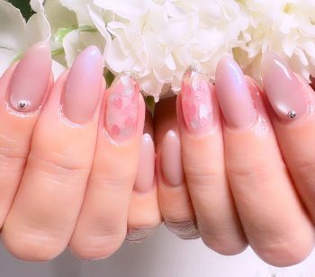 Cenbless 成増フェイシャル&ネイルサロン モーヴ×ピンクグレージュ♪大人の桜ニュアンスネイル