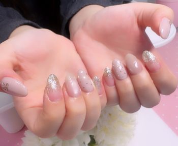 Cenbless 成増フェイシャル&ネイルサロン くすみピンクで上品に♪清楚フォーマルネイル