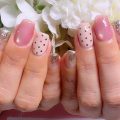 Cenbless 成増フェイシャル&ネイルサロン やわらかピンクで春フォーマル♪上品カラーチェンジネイル