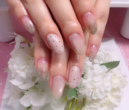 Cenbless 成増フェイシャル&ネイルサロン くすみピンクで上品に♪清楚フォーマルネイル