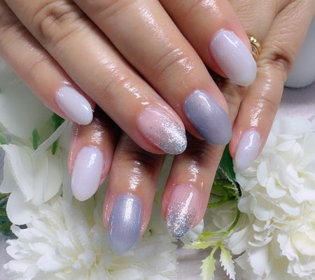 Cenbless 成増フェイシャル&ネイルサロン 爽やかアイスブルー♪大人の上品ネイル
