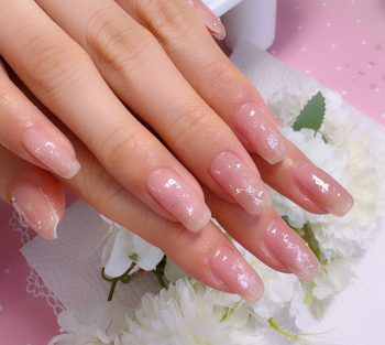 Cenbless 成増フェイシャル&ネイルサロン うるうる艶カラーにオーロラの煌めき☆清楚系ネイル