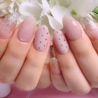 Cenbless 成増フェイシャル&ネイルサロン くすみピンクで上品に♪清楚フォーマルネイル