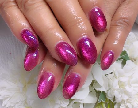 Cenbless　成増フェイシャル＆ネイルサロン　華やかピンクで気分一新♪マグネットネイル