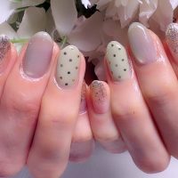 Cenbless　成増フェイシャル＆ネイルサロン　大人気の定額ネイルデザイン！春に映える爽やかグリーンの上品ネイル