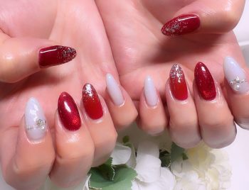 Cenbless　成増フェイシャル＆ネイルサロン　クールに魅せる♪スパイシーレッドネイル