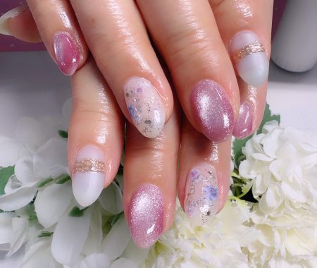 Cenbless　成増フェイシャル＆ネイルサロン　春から初夏へ♪涼やかフラワーネイル