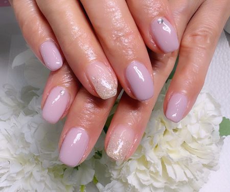 Cenbless 成増フェイシャル&ネイルサロン お気に入りのスモーキーシアーピンクをリピート!春の上品シンプルネイル