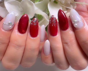 Cenbless　成増フェイシャル＆ネイルサロン　クールに魅せる♪スパイシーレッドネイル