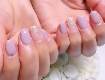 Cenbless 成増フェイシャル&ネイルサロン お気に入りのスモーキーシアーピンクをリピート!春の上品シンプルネイル