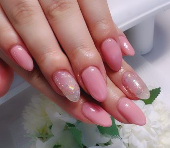 Cenbless　成増フェイシャル＆ネイルサロン　ミルキーピンクで春気分♪やわらかピンクネイル