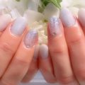 Cenbless　成増フェイシャル＆ネイルサロン　春の上品グレー系シンプルネイル♪