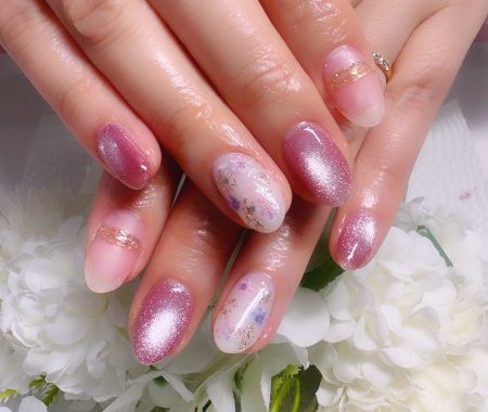 Cenbless 成増フェイシャル&ネイルサロン 入学式に華やぐ♪上品フラワーネイル