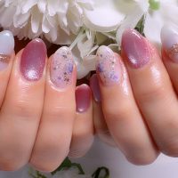 Cenbless　成増フェイシャル＆ネイルサロン　春から初夏へ♪涼やかフラワーネイル